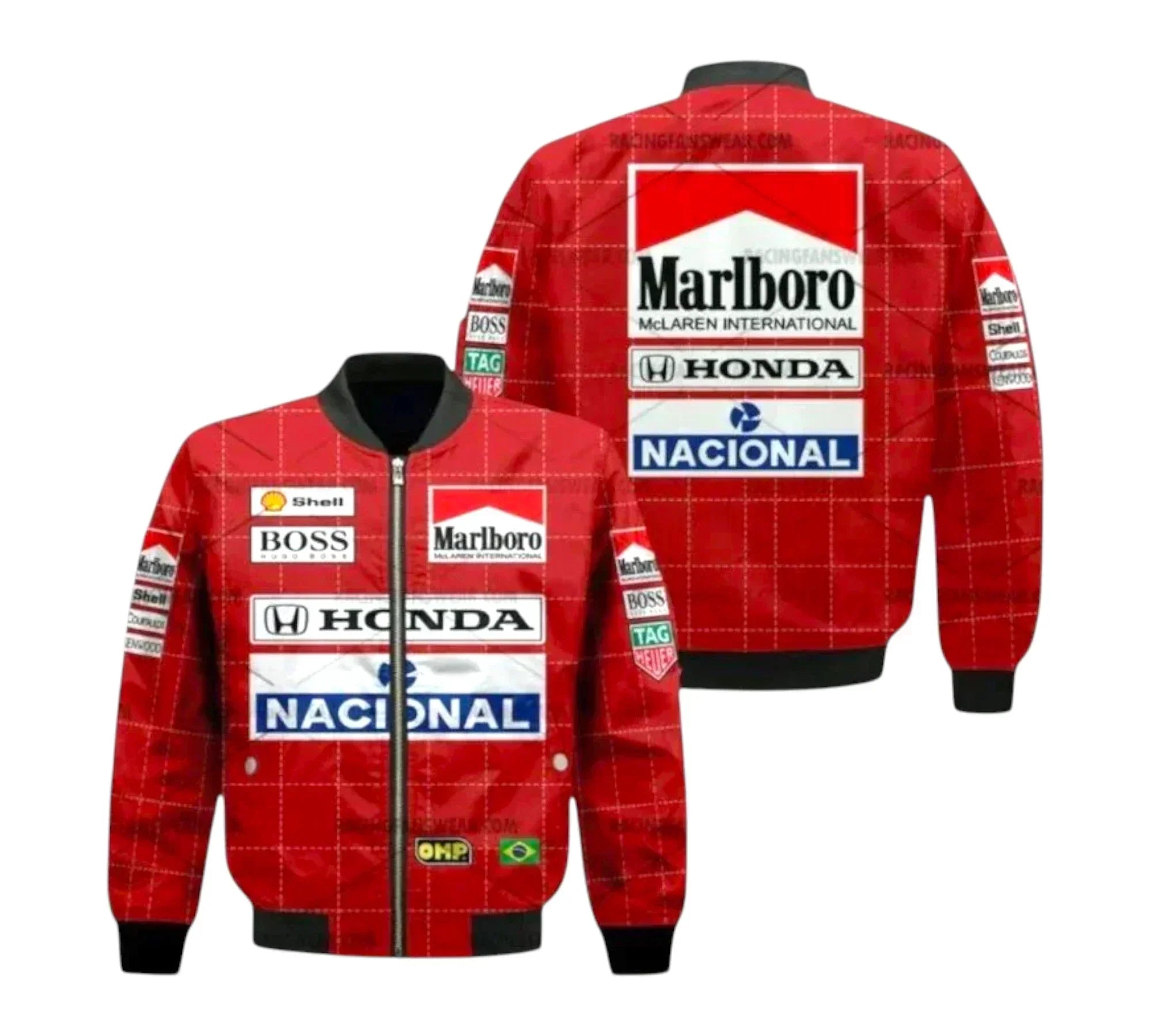 Ayrton Senna F1 Vintage Racing Honda Jacket | Sultan Racegear 