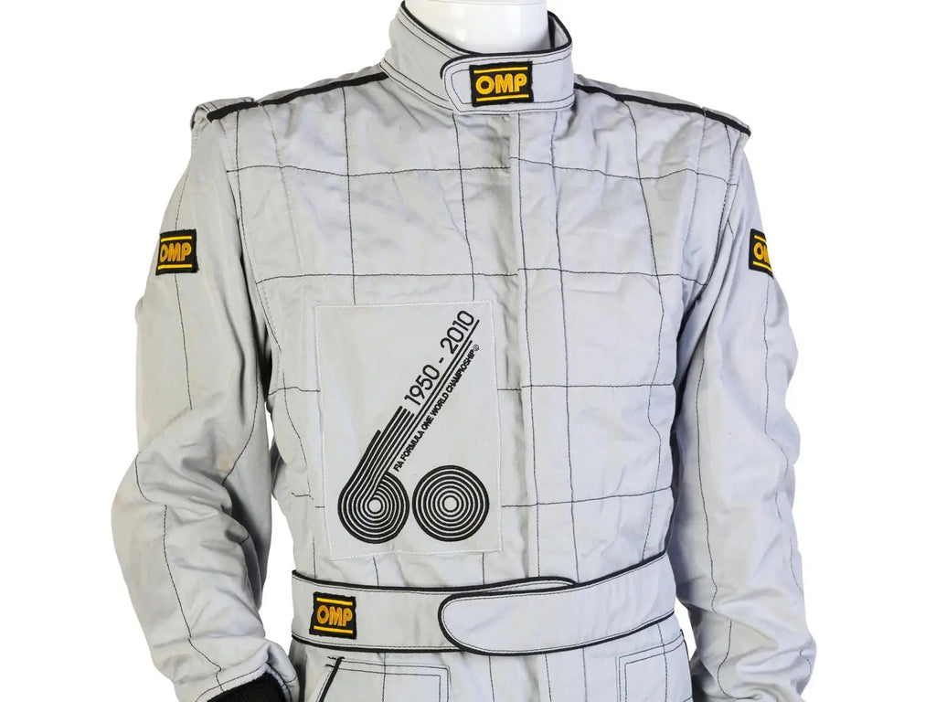 2010 Formula 1 50th Anniversary Bahrain Grand Prix Demonstration OMP NIGEL MANSELL’S Race Suit