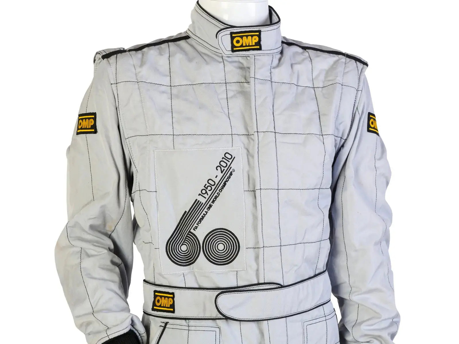 2010 Formula 1 50th Anniversary Bahrain Grand Prix Demonstration OMP NIGEL MANSELL’S Race Suit