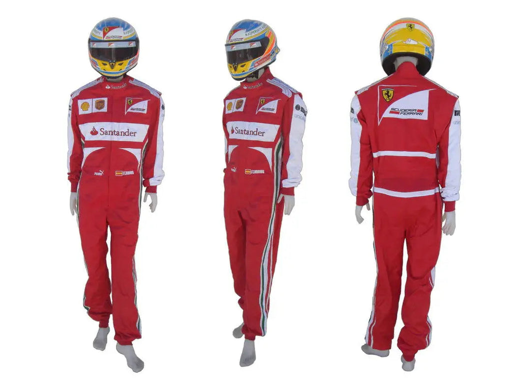 2013 Fernando Alonso Ferrari F1 Embroidered Racing Suit