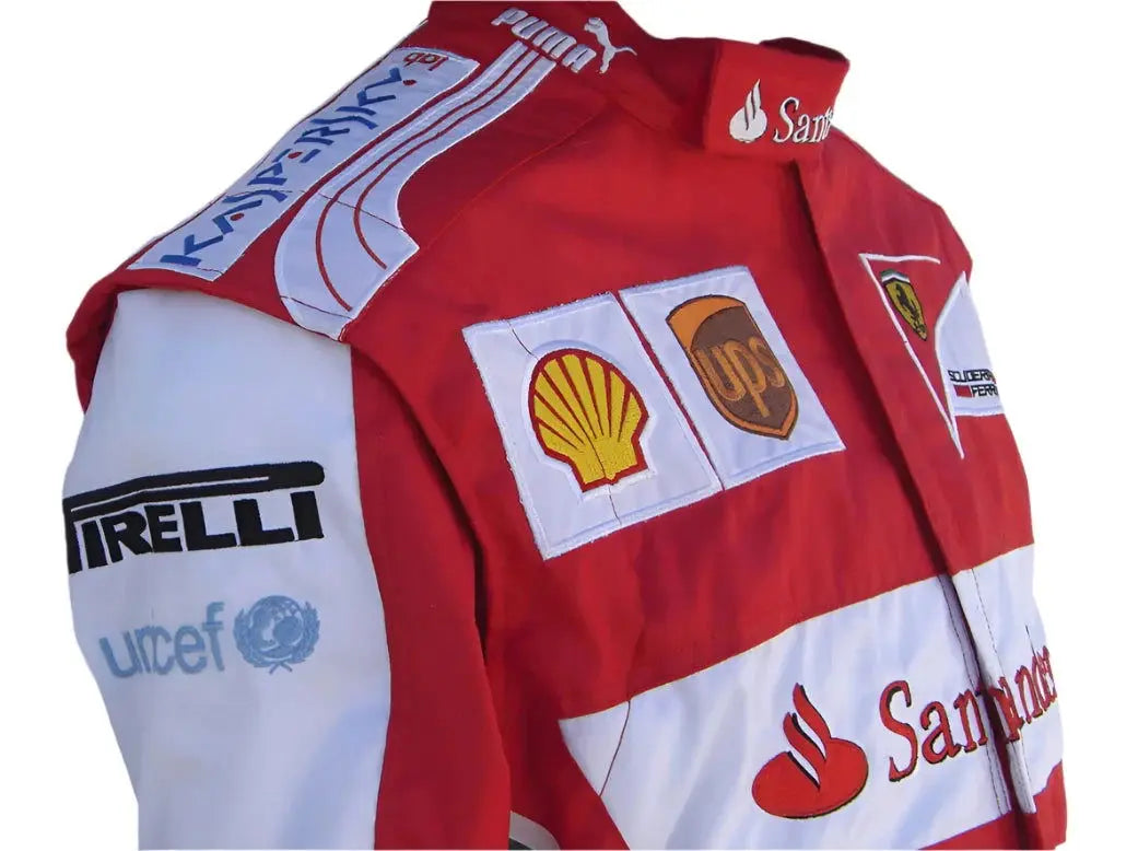 2013 Fernando Alonso Ferrari F1 Embroidered Racing Suit