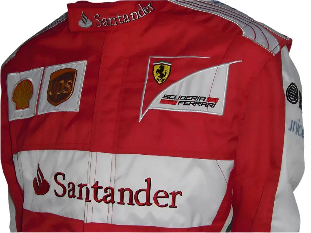 2013 Fernando Alonso Ferrari F1 Embroidered Racing Suit
