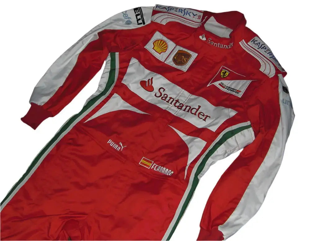 2013 Fernando Alonso Ferrari F1 Embroidered Racing Suit