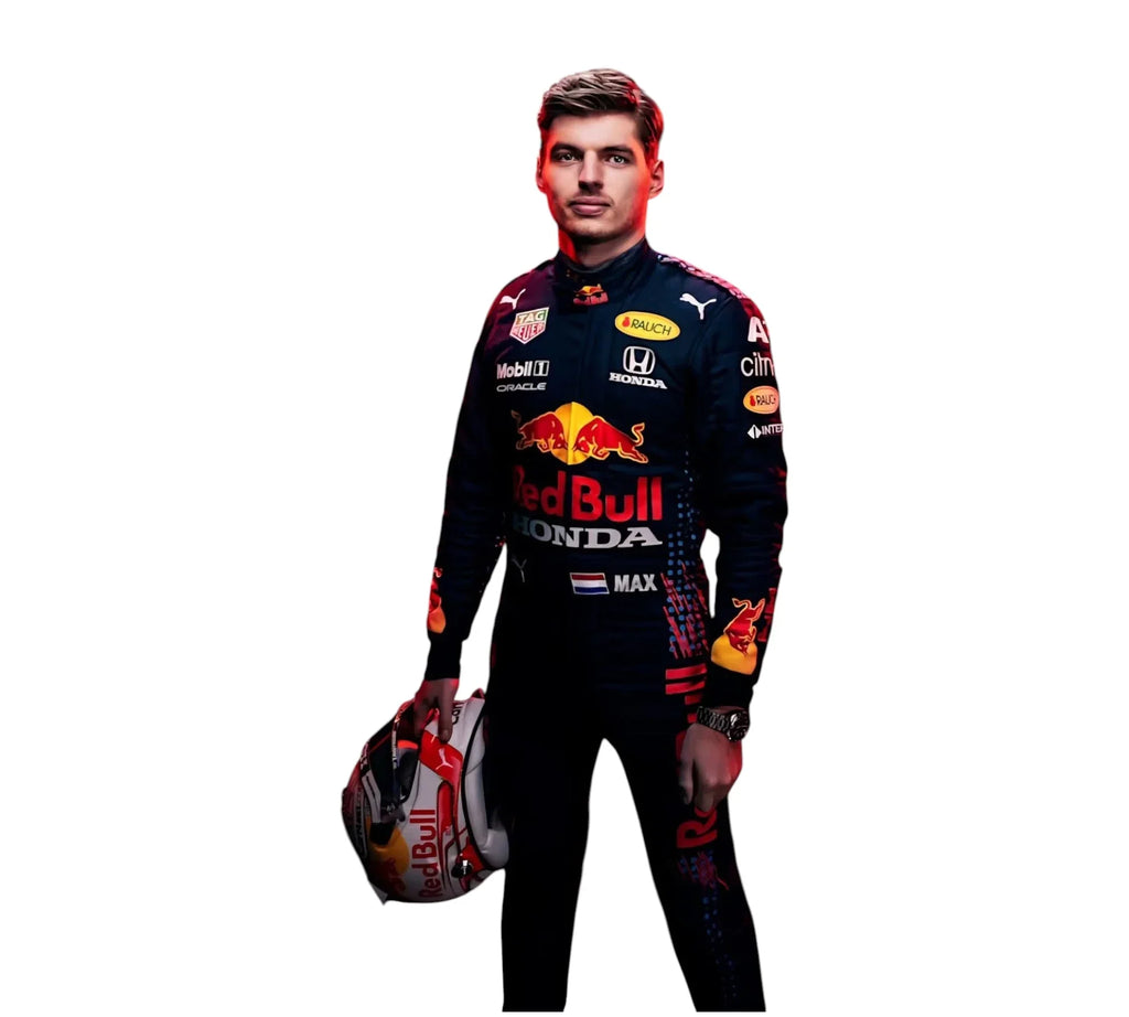 New 2021 Max Verstappen Red Bull F1 Racing Replica Suit