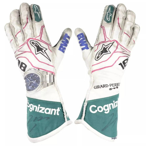 2021 Lance Stroll Aston Martin F1 Racing Gloves
