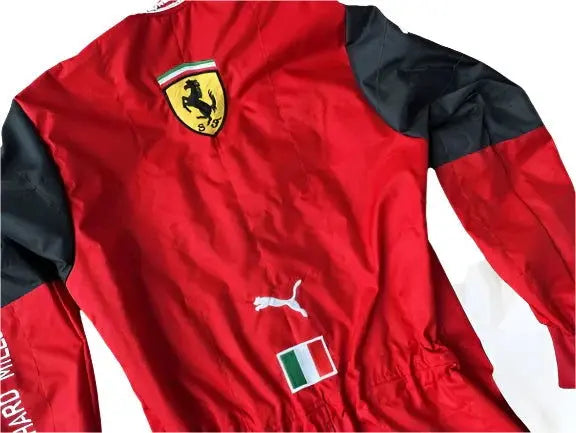 2022 Charles Leclerc Ferrari Embroidered F1 Racing Suit