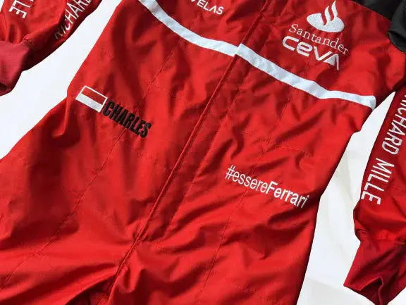 2022 Charles Leclerc Ferrari Embroidered F1 Racing Suit