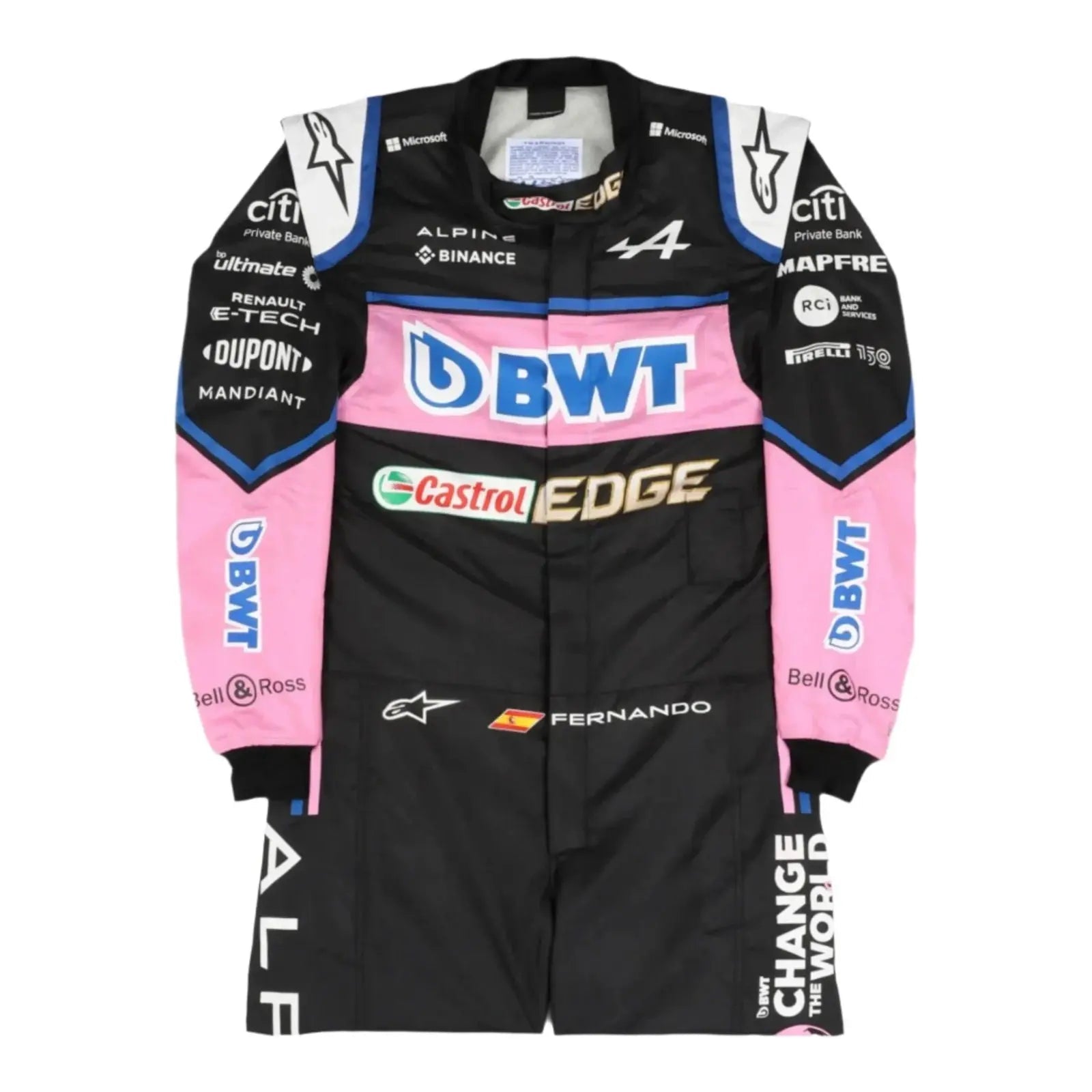 2022 Fernando Alonso BWT Alpine F1 Team Replica Race Suit