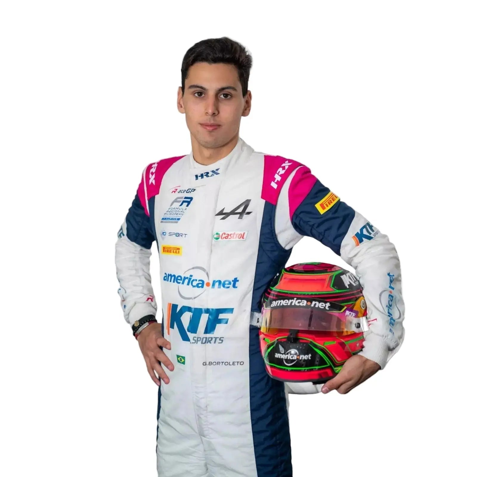 2022 Gabriel Bortoleto Trident Suit