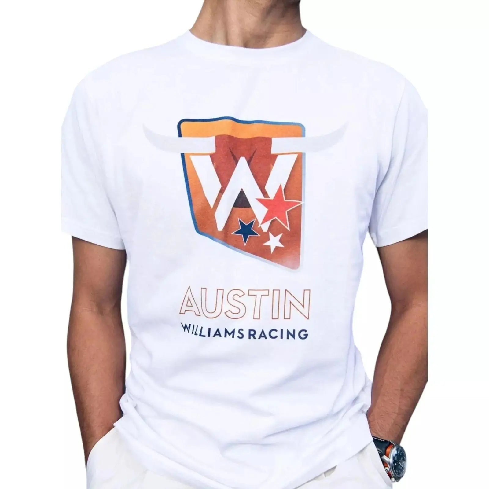 2023 Adult Austin Race T-Shirt White
