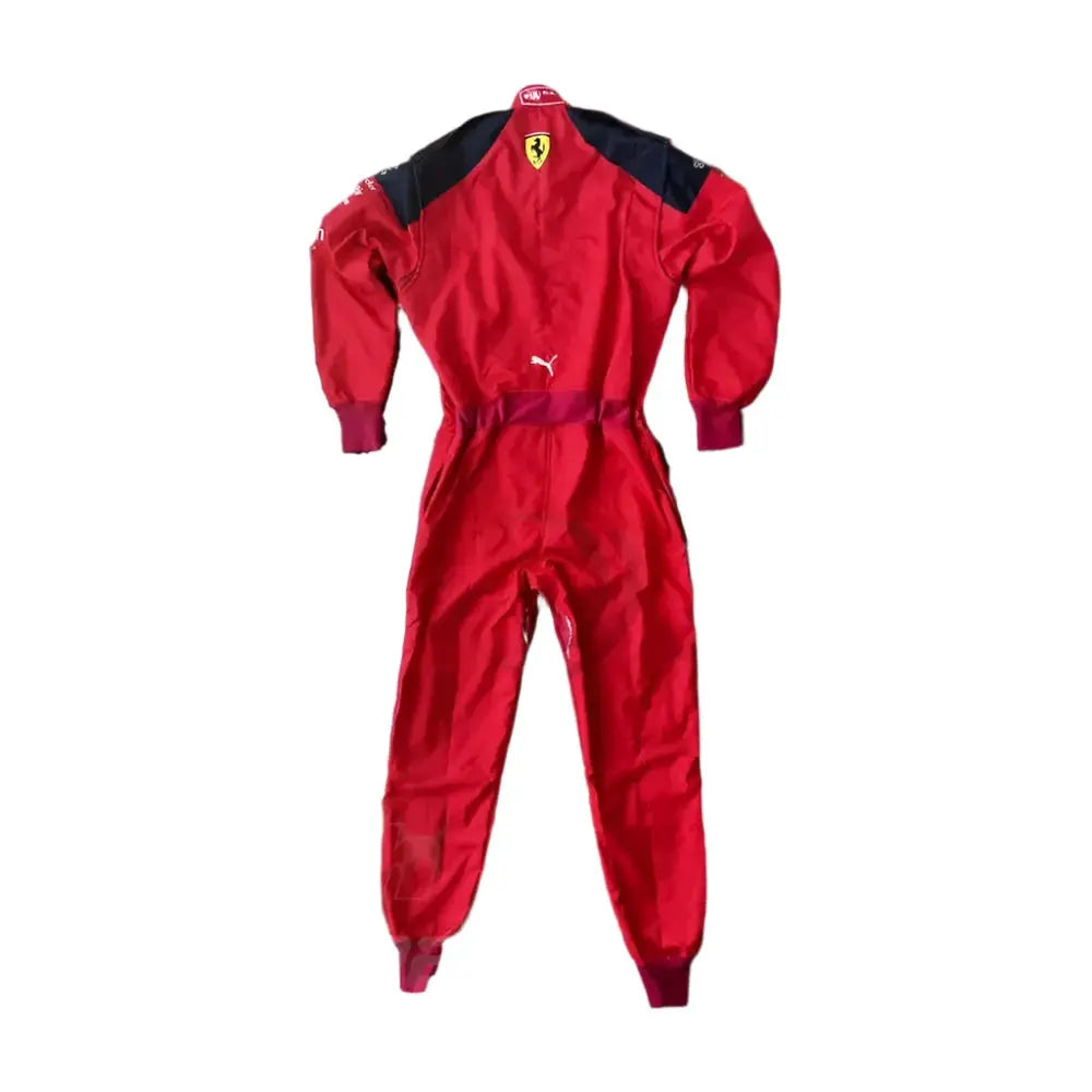 2023 Charles Leclerc Scuderia Ferrari F1 Embroidered Racing Suit - Official Team Gear