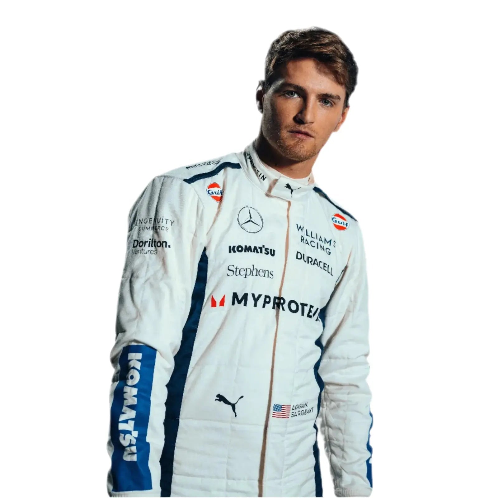 2024 Alex Albon Logan Sargeant Williams F1 Team Race Suit