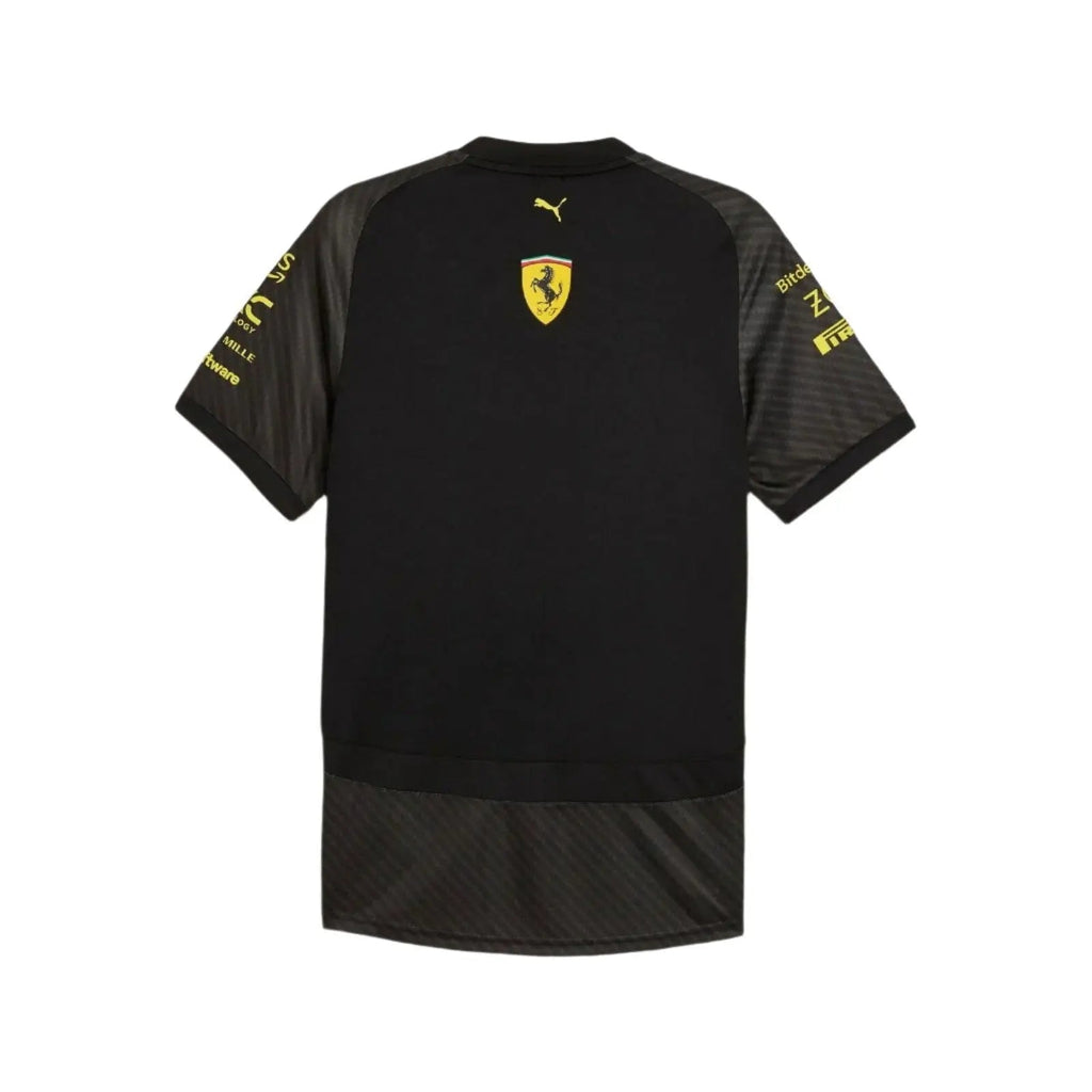 2024 Scuderia Ferrari Monza GP Team Shirt | Black Official Merchandise
