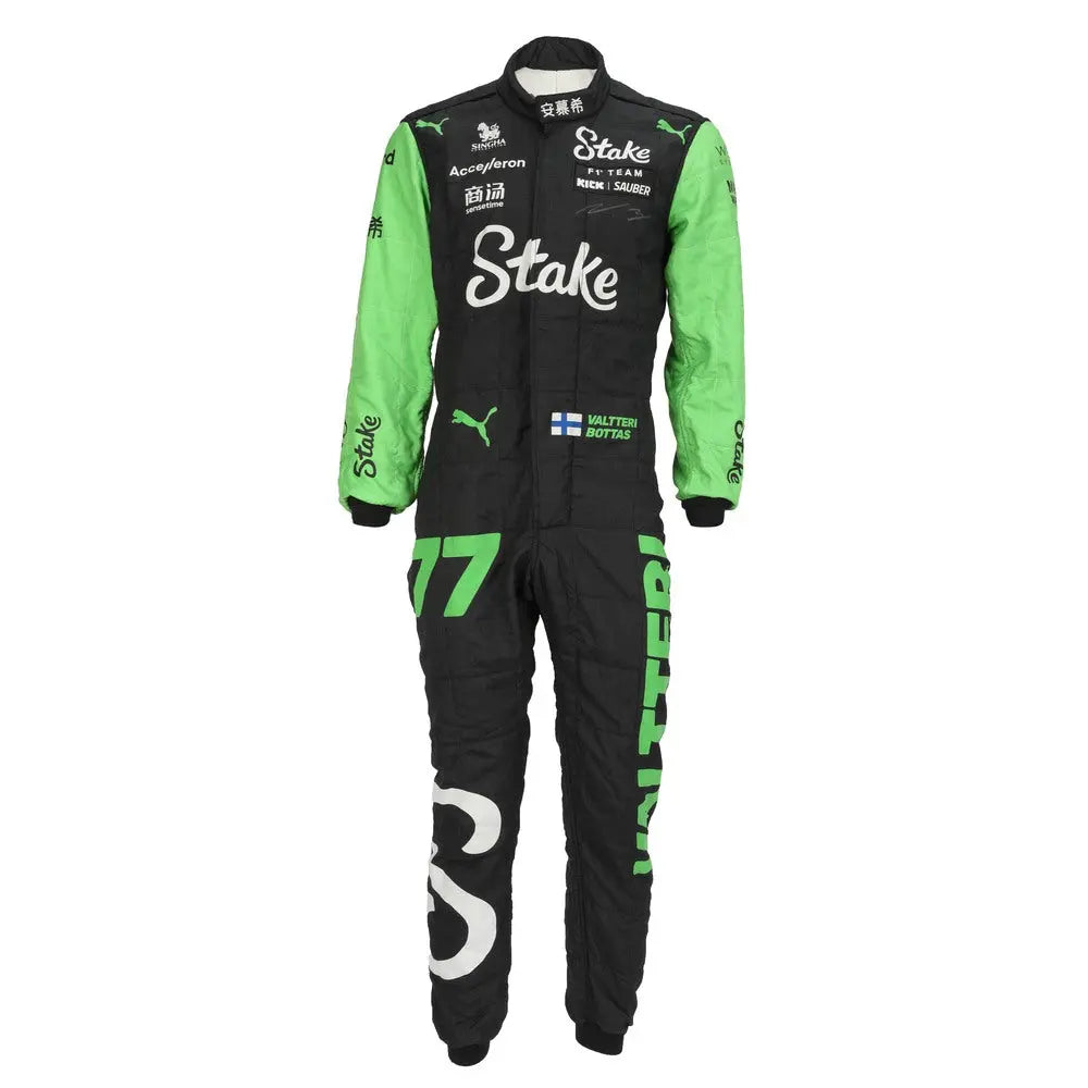 2024 Valtteri Bottas & Zhou Guanyu Kick Sauber Stake F1 Team Race Suit