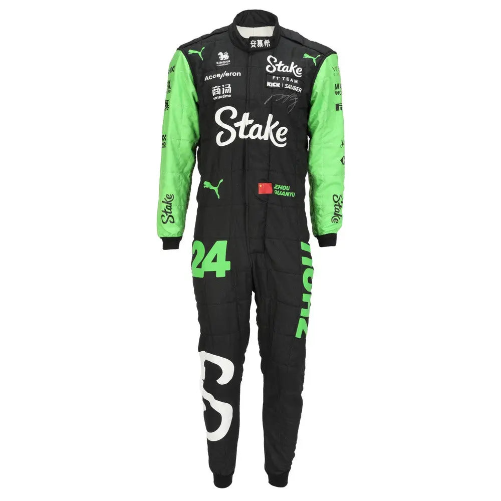 2024 Valtteri Bottas & Zhou Guanyu Kick Sauber Stake F1 Team Race Suit