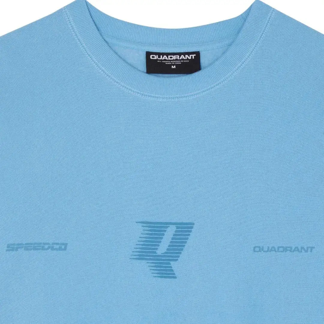 Aquatic Blue Speedco Crew Neck - Comfortable Casual Wear