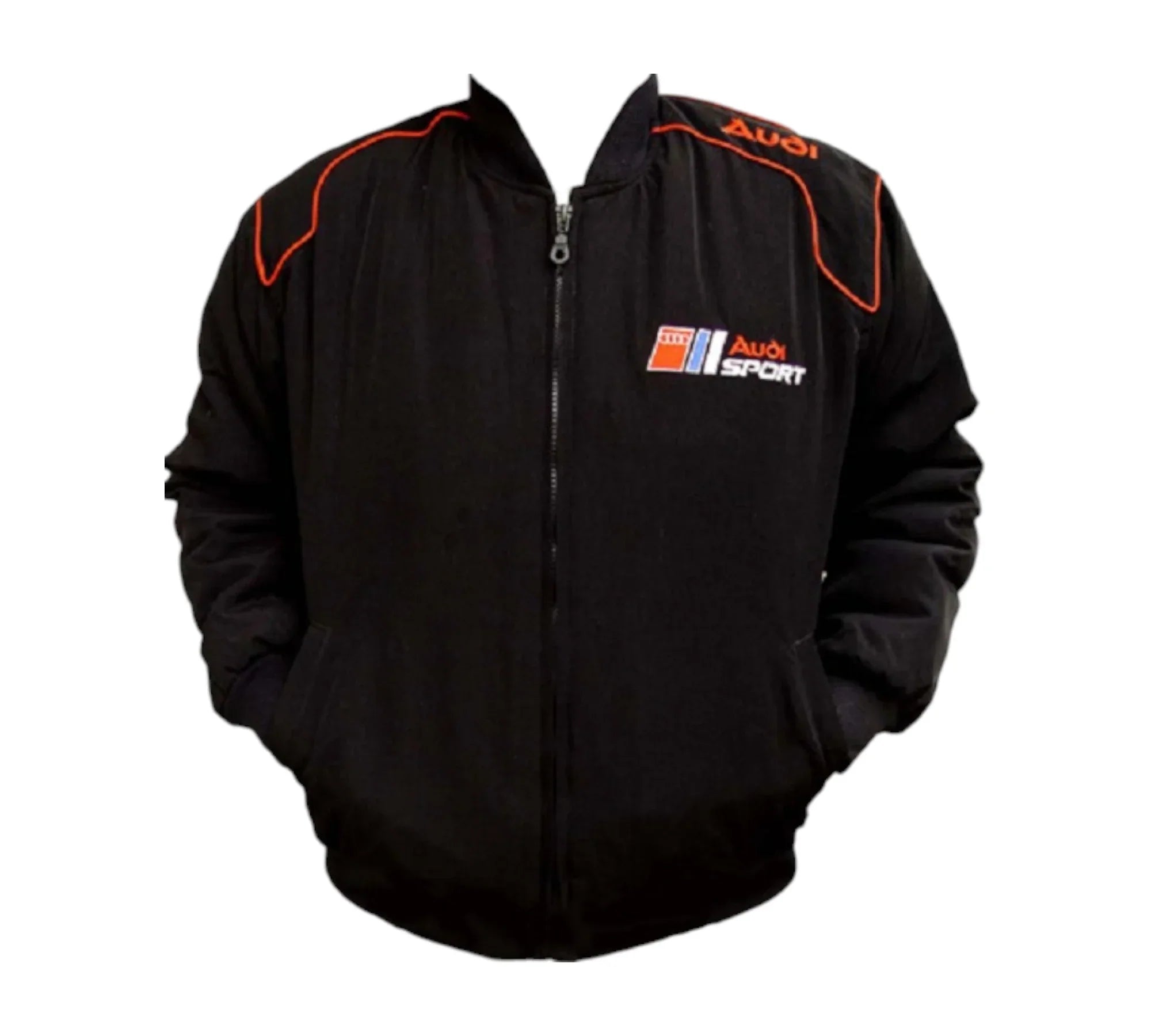 Audi Sport Racing Vintage Jacket Black – Embroidered Motorsport