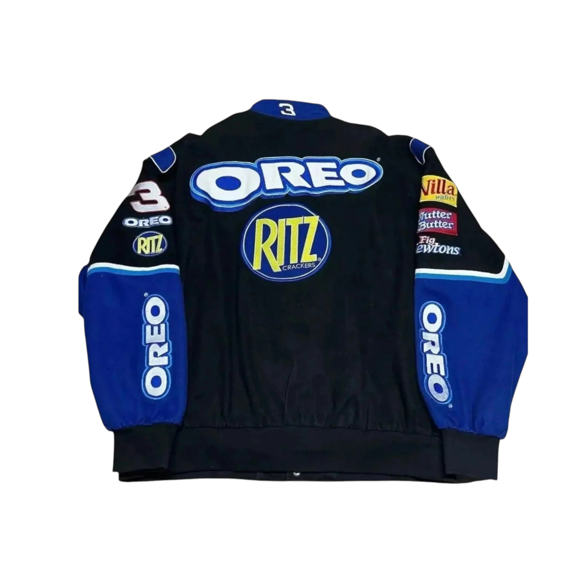 F1 Biker Racing Streetwear Embroidered Bomber Jacket