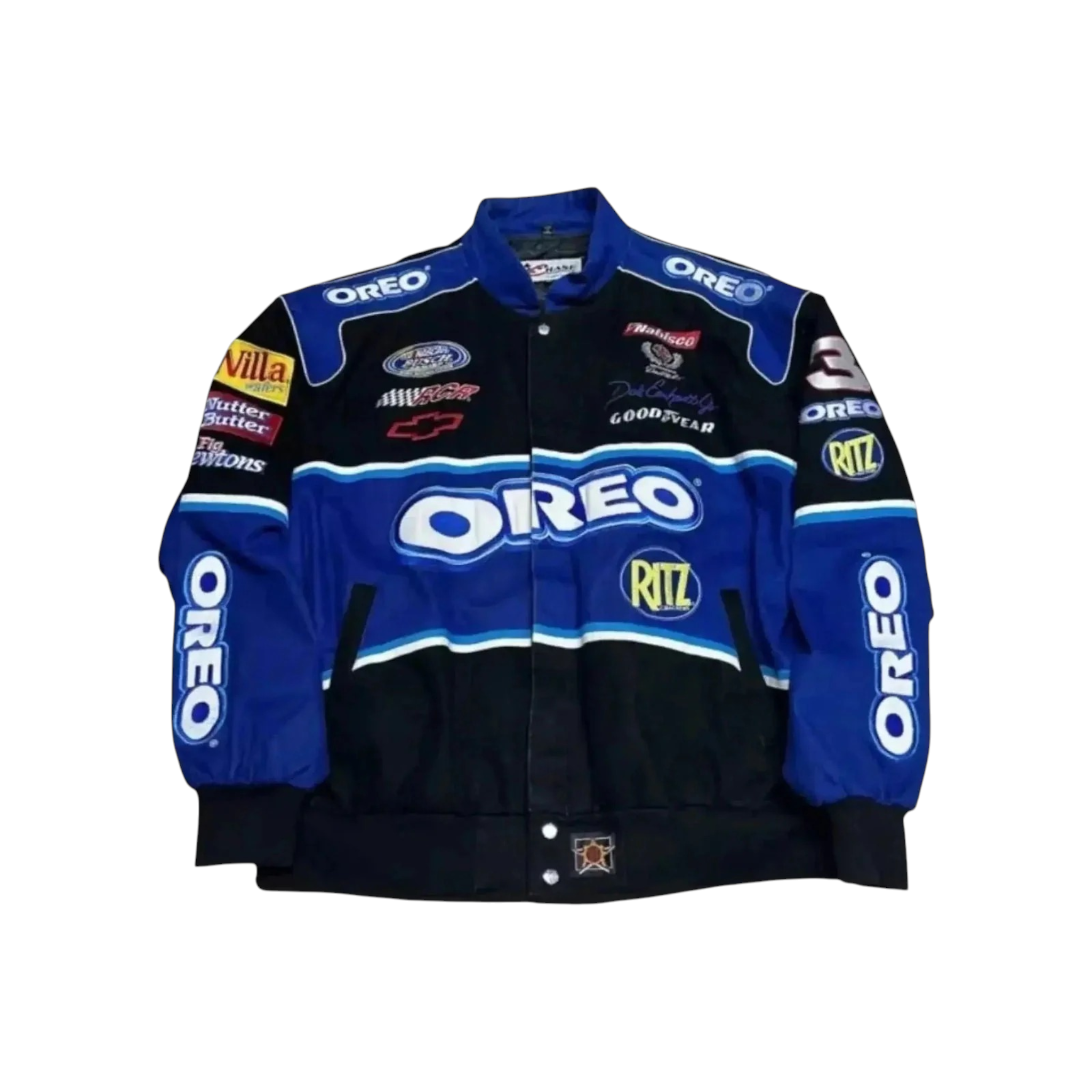 F1 Biker Racing Streetwear Embroidered Bomber Jacket