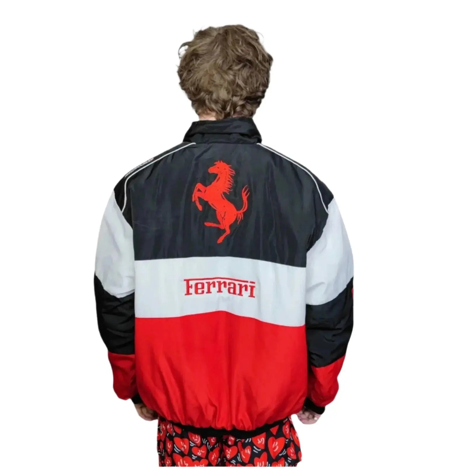 Ferrari F1 Multi Patch Embroidered Racing Jacket