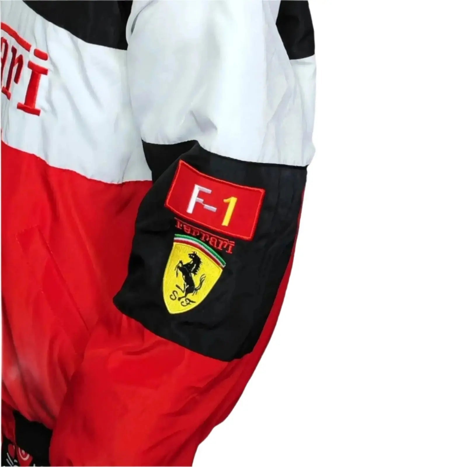 Ferrari F1 Multi Patch Embroidered Racing Jacket