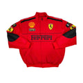 Ferrari F1 Vintage Embroidery Winter Racing Jacket
