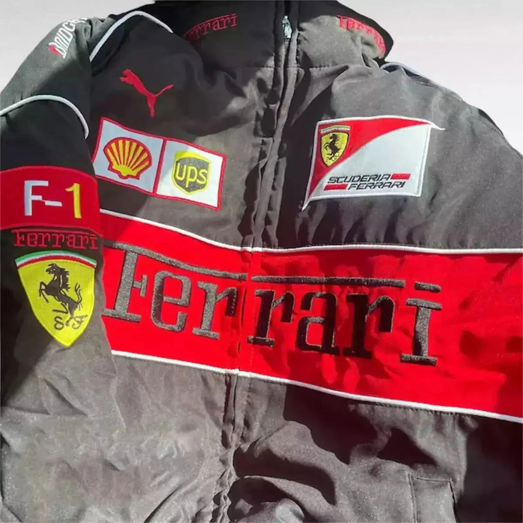 Ferrari F1 Vintage Racing Embroidered Jacket