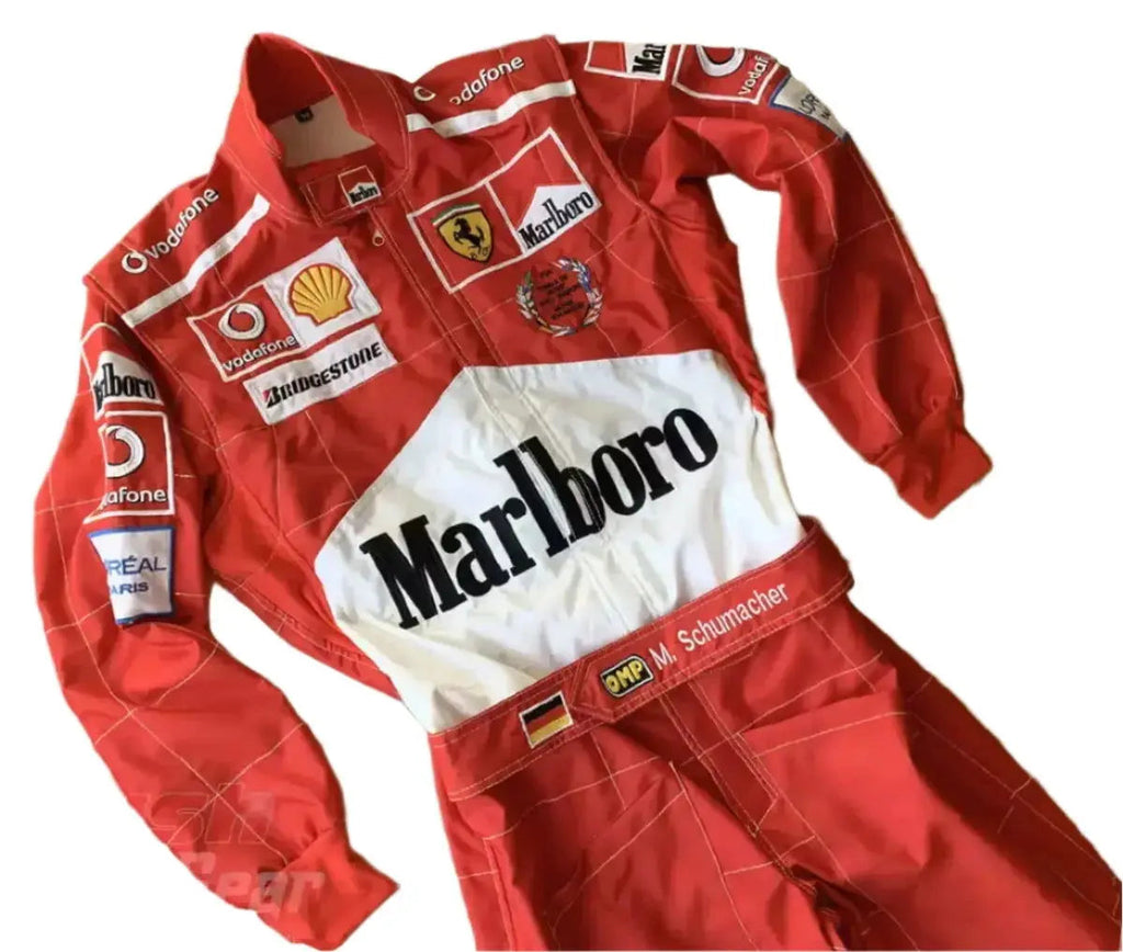 Michael Schumacher Ferrari F1 Embroidered Racing Suit