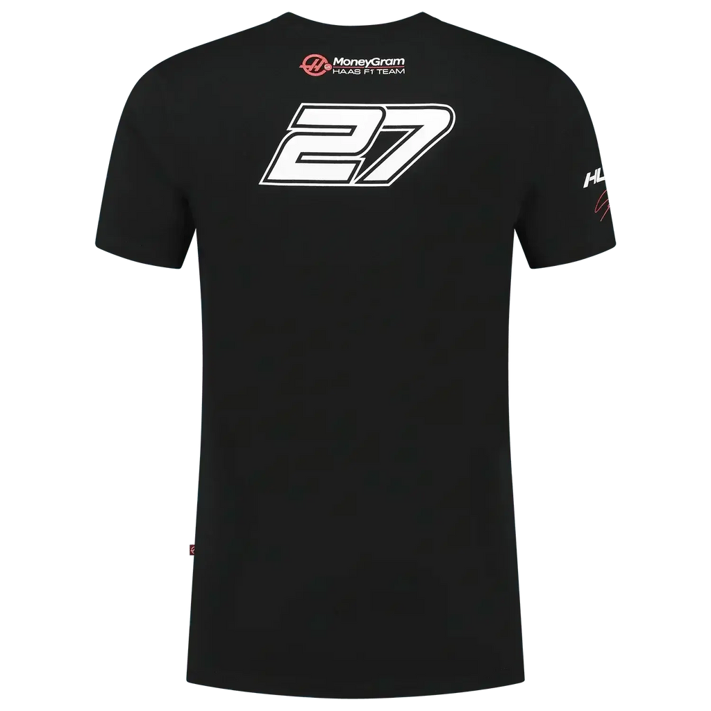 Nico Hülkenberg 2023 Haas F1 Black T-Shirt
