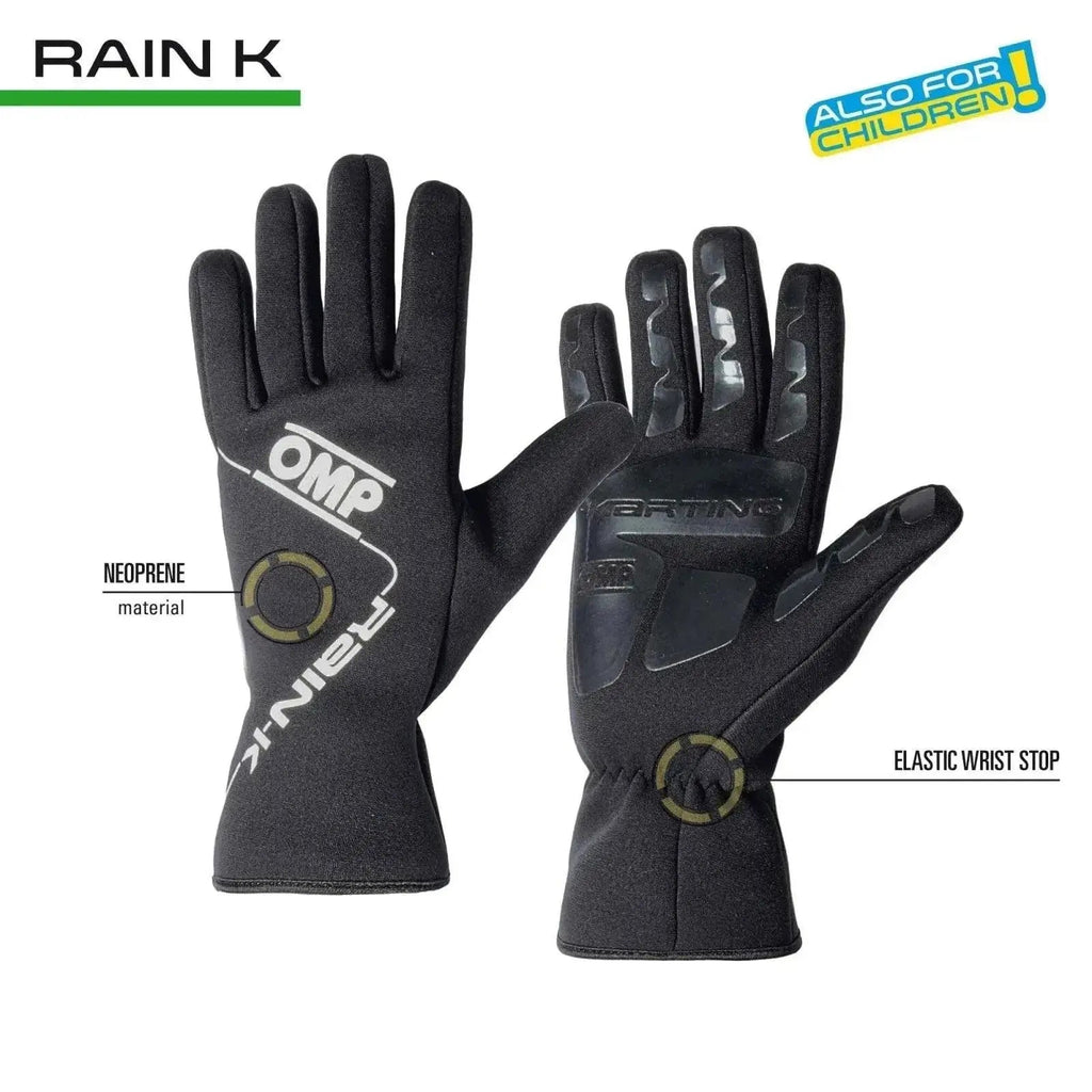 OMP Rain K Wet Weather Kart Gloves