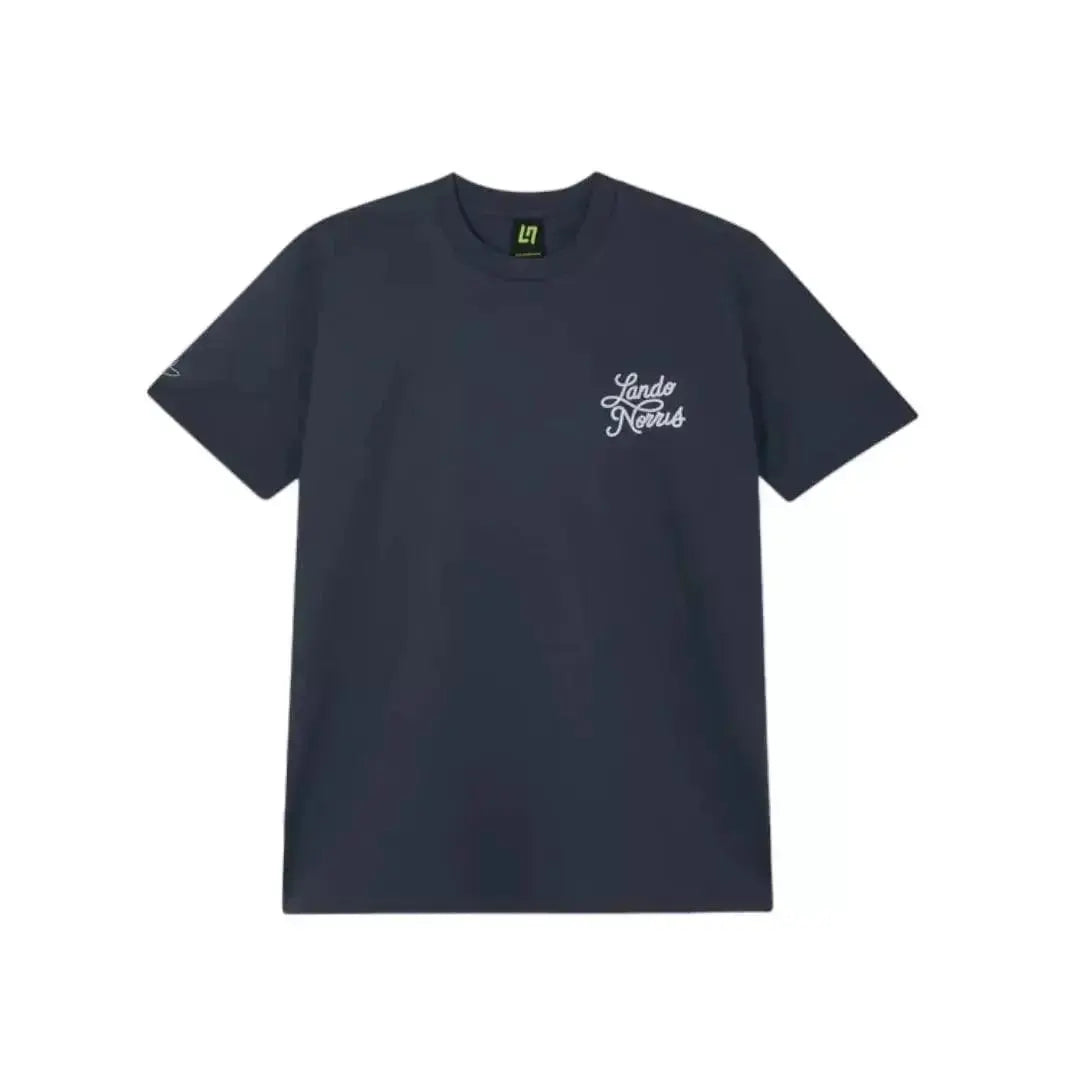 SCRIPT PETROL BLUE LONG SLEEVE TEE