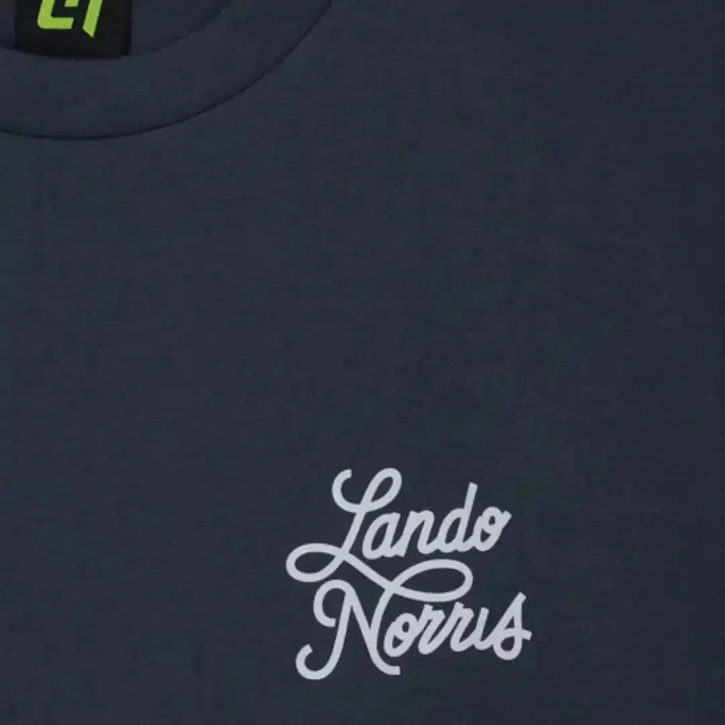 SCRIPT PETROL BLUE LONG SLEEVE TEE