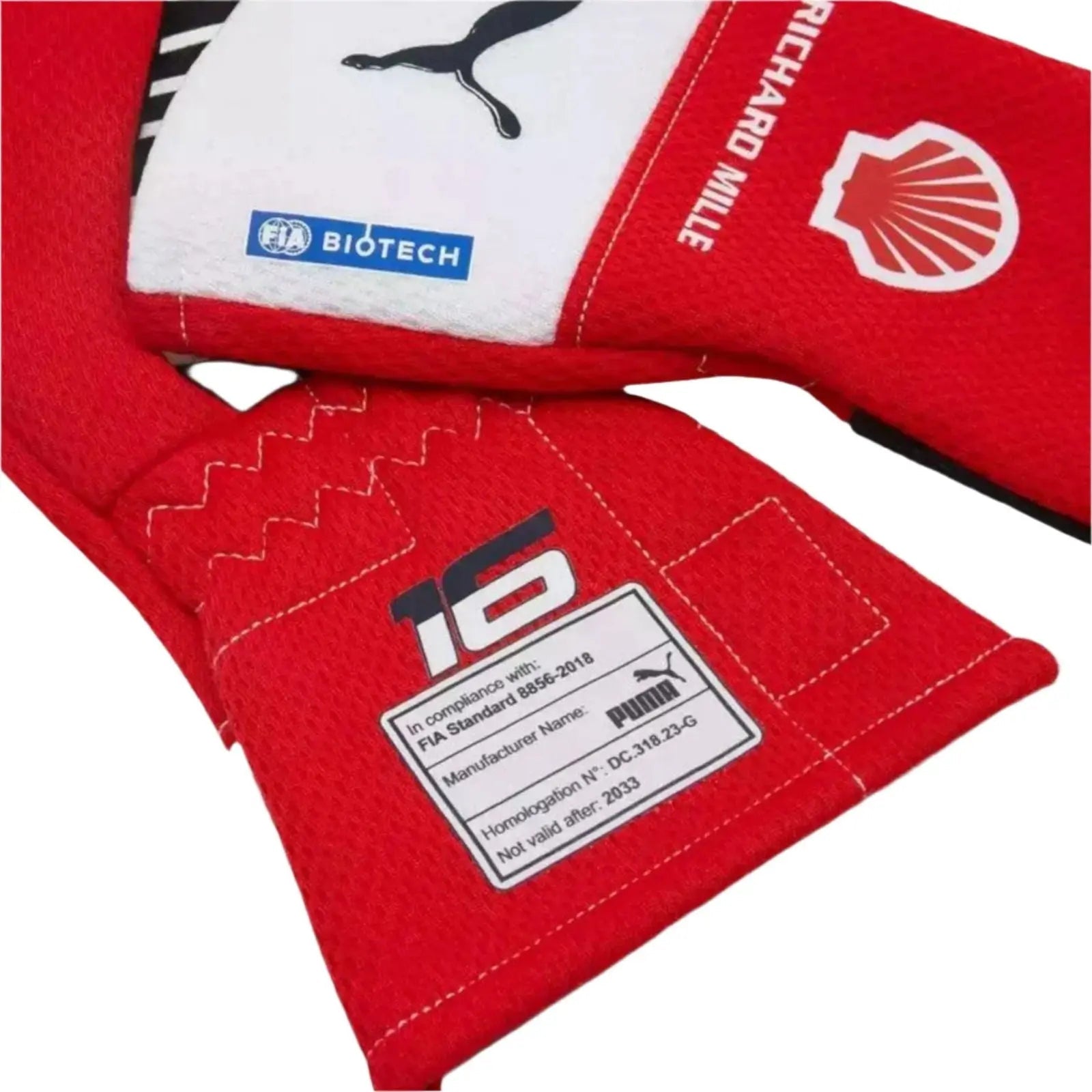 Scuderia Ferrari Charles Leclerc F1 PRO gloves - Joshua Vides