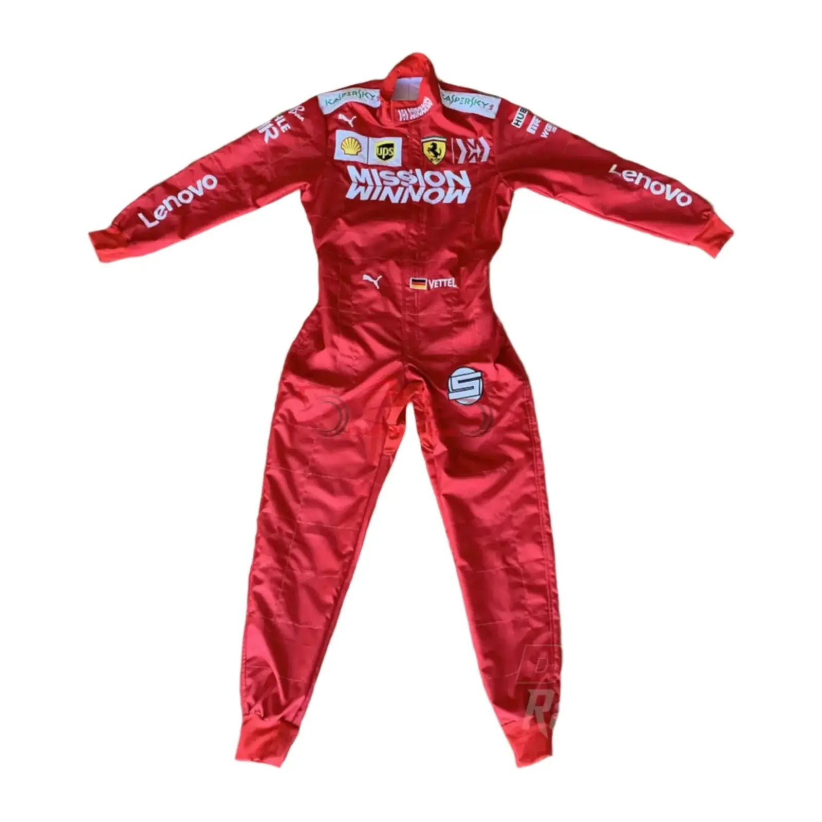 Sebastian Vettel Ferrari Mission Winnow F1 Embroidered Racing Suit