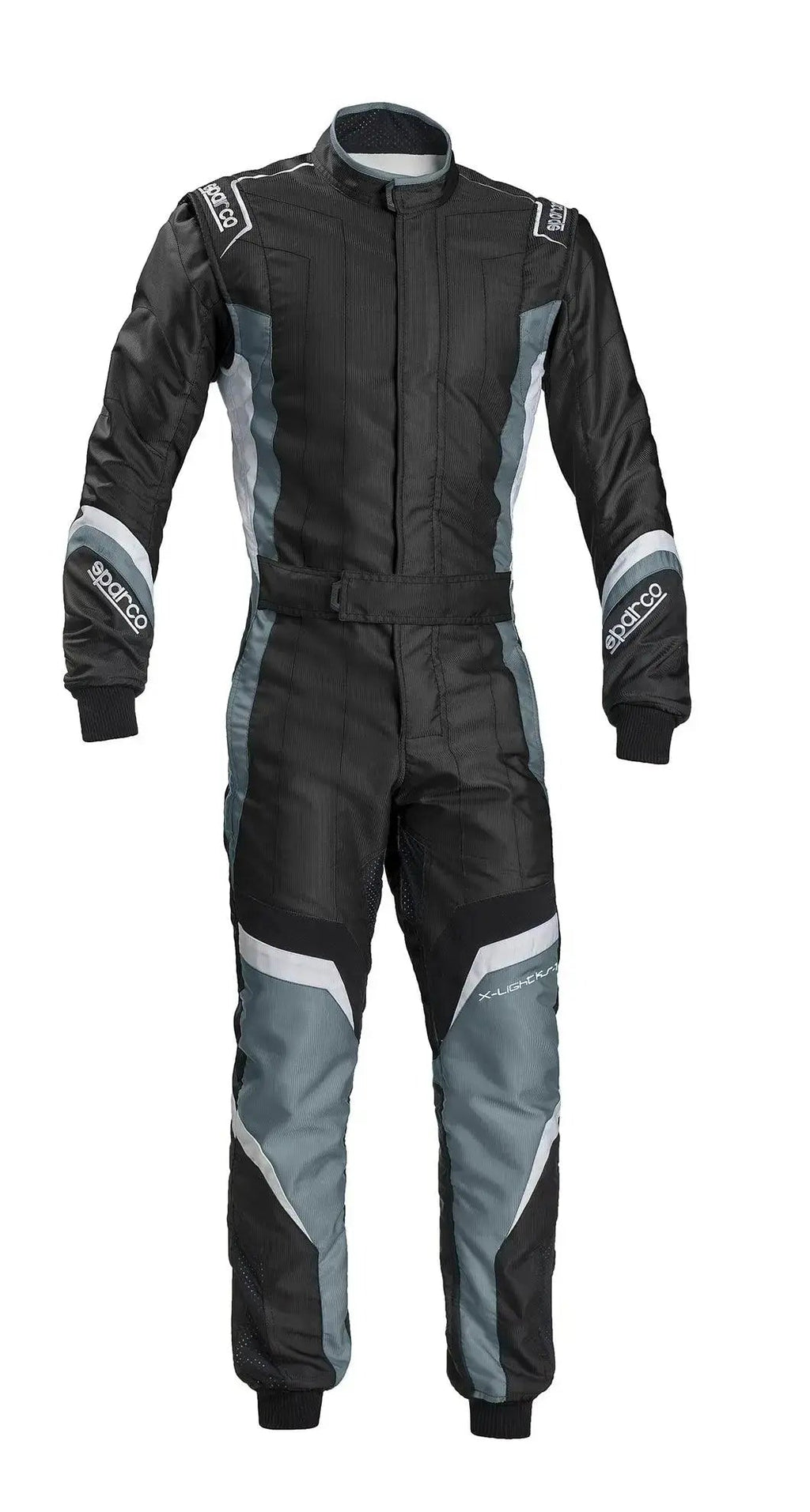 Sparco X-Light KS-7 Replica Kart Suit - Black/Grey Lightweight Racing