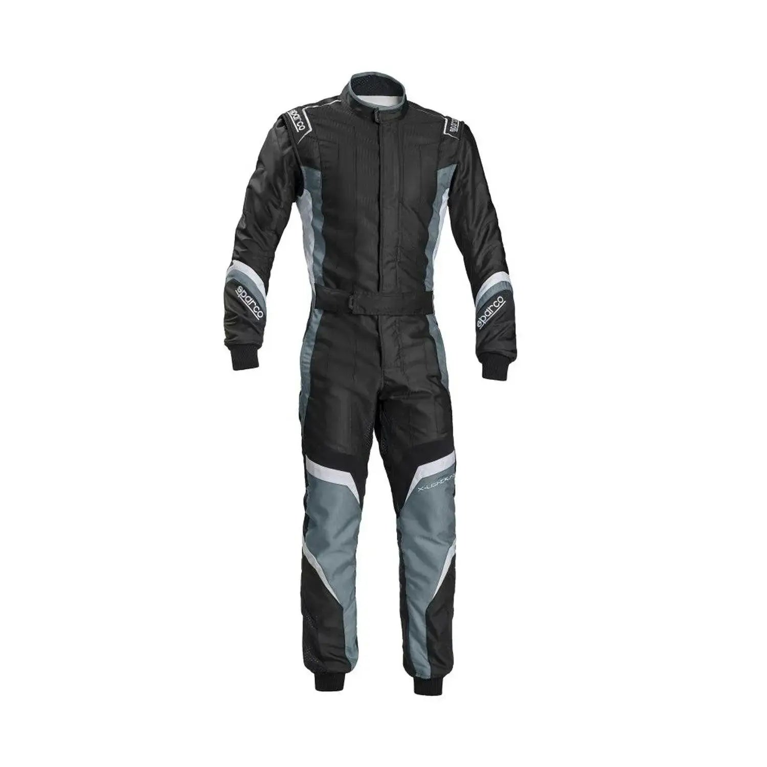 Sparco X-Light KS-7 Replica Kart Suit - Black/Grey Lightweight Racing