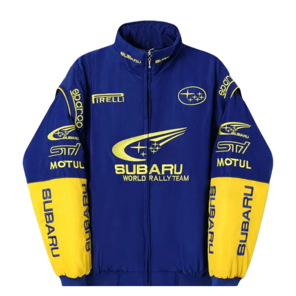 Subaru F1 Racing Bestickte Jacke im Dicken Stil