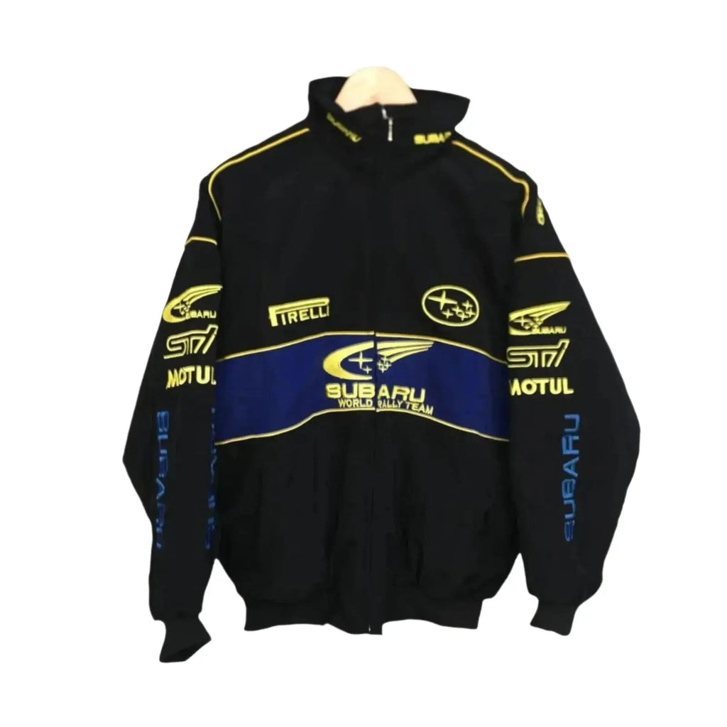 Subaru Racing Vintage Zip-Up Jacket - Unisex Motorsport Apparel