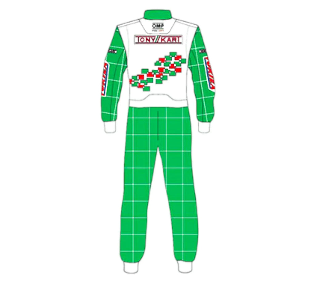 Tony Kart Sublimation Printed Overall – Go Kart Driver Racing Suit