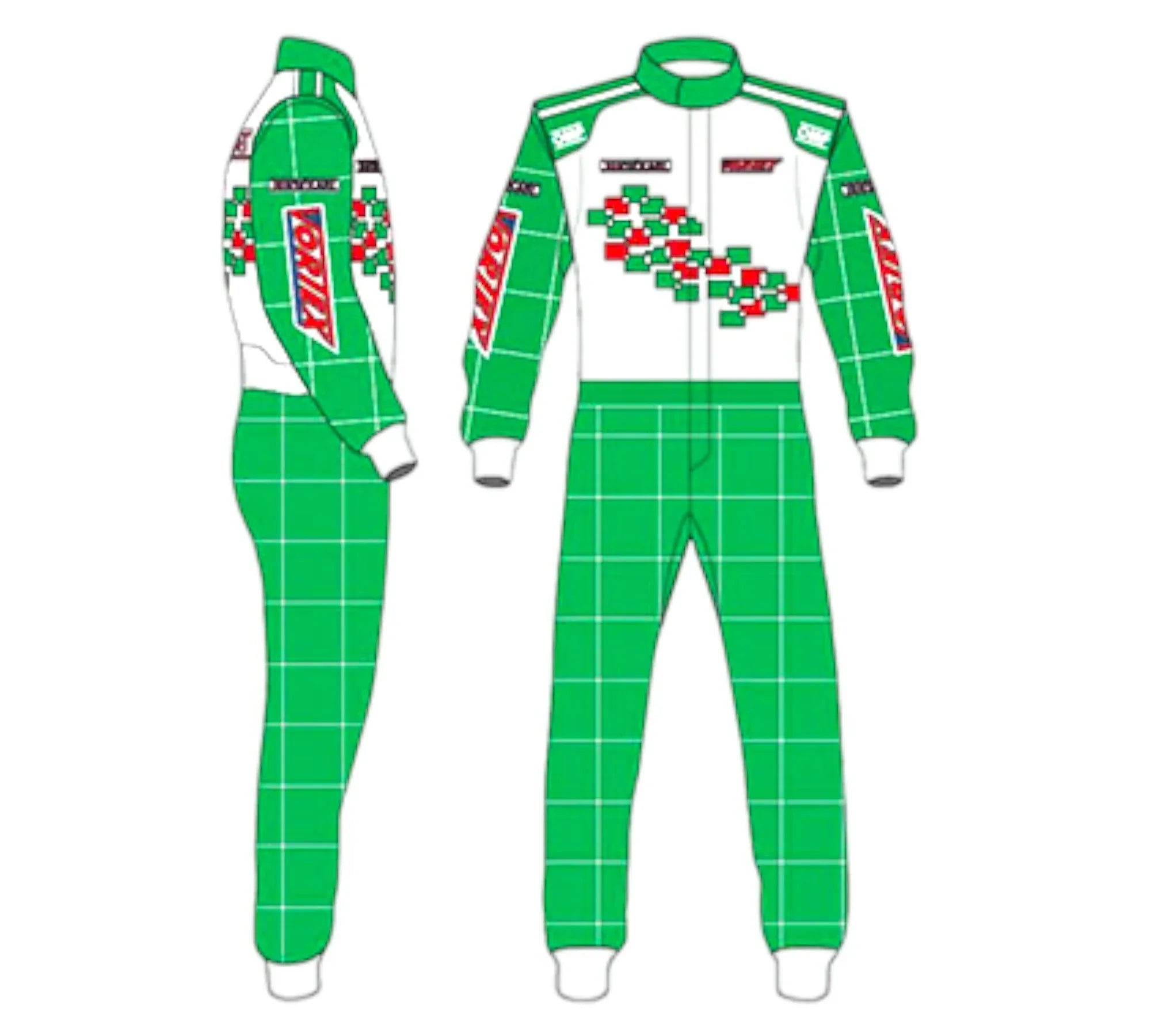 Tony Kart Sublimation Printed Overall – Go Kart Driver Racing Suit