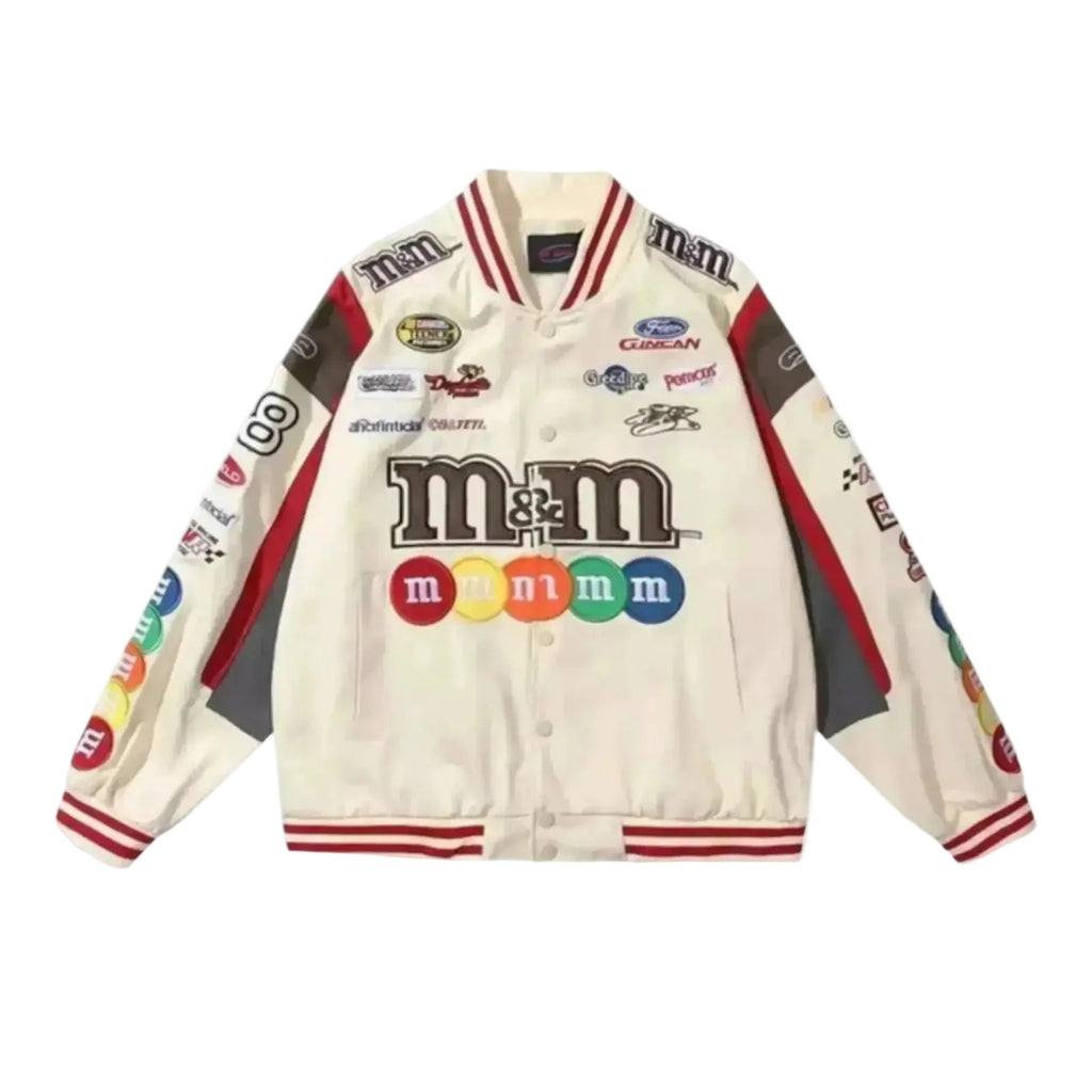 Vintage M&M Racing Jacket - Embroidered Classic Motorsport Gear
